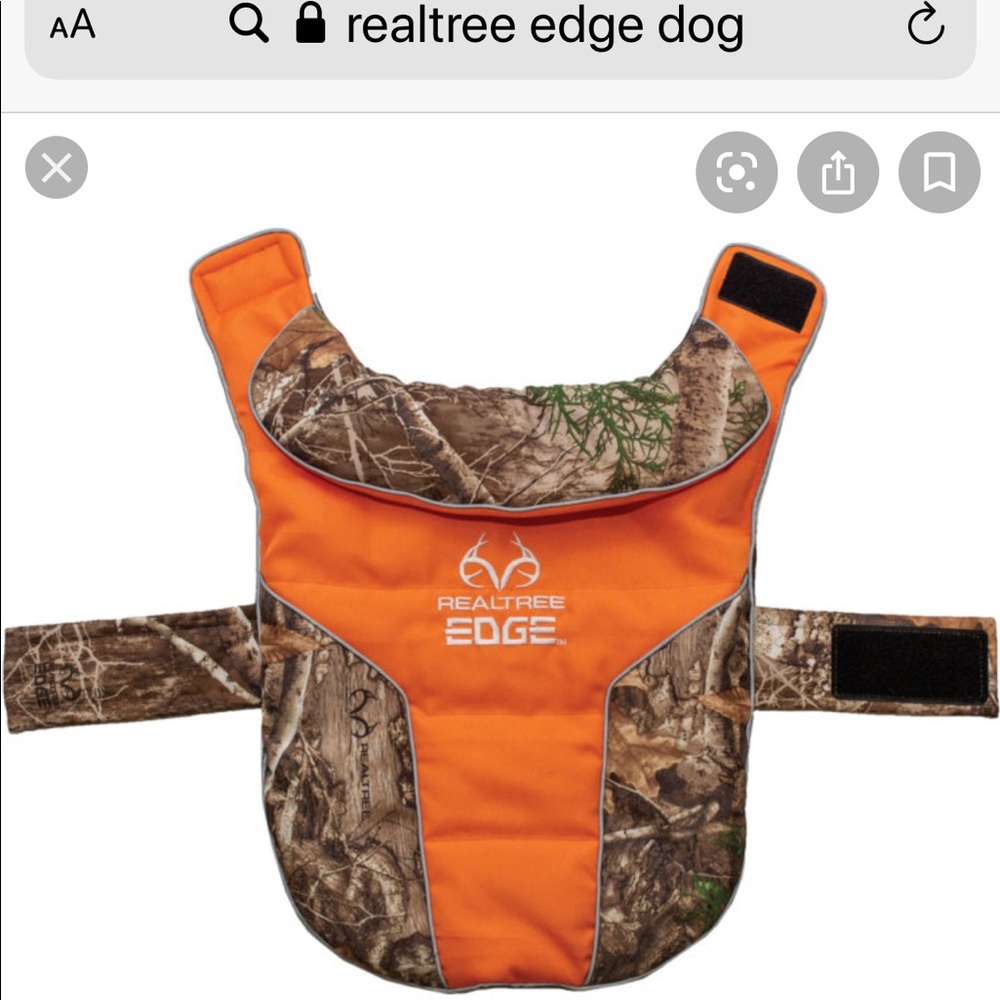Realtree Edge winter dog jacket.